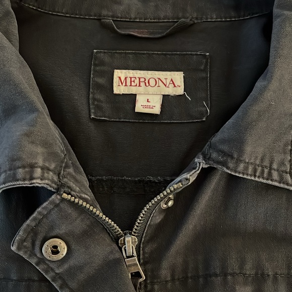 Merona jacket. Great color.. navy with a touch of grayish. - Picture 2 of 6